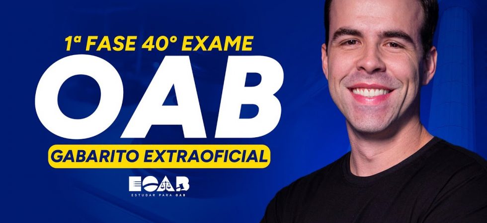 Gabarito OAB 40 com Vilaça Neto do Estudar para OAB